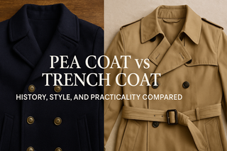 pea coat vs trench coat