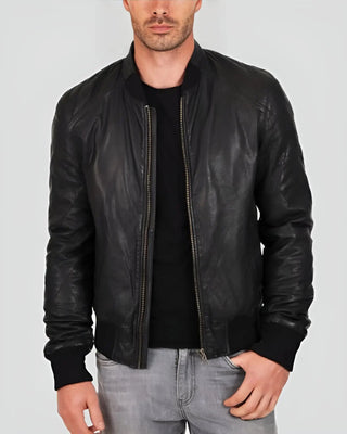 Black-Bomber-Leather-Jacket-Jero-mens-2