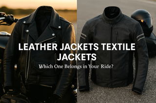 Leather Jackets vs. Textile Jackets: Which One Belongs in Your Ride?