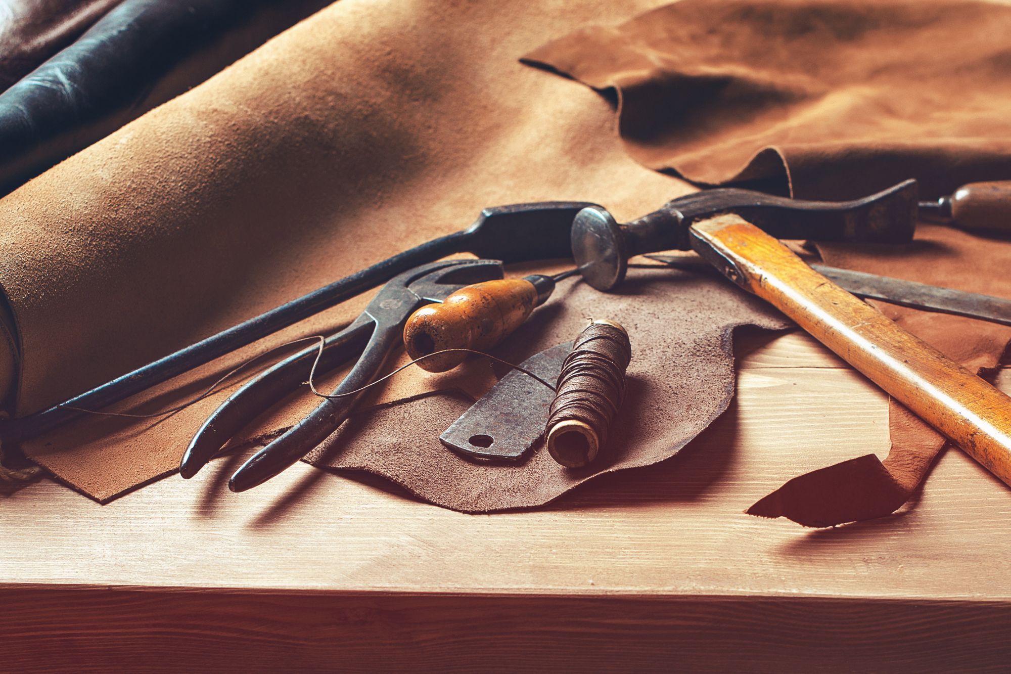 Semi online aniline leather