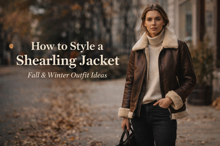 How to Style a Shearling Jacket: Outfit Ideas for Fall & Winter