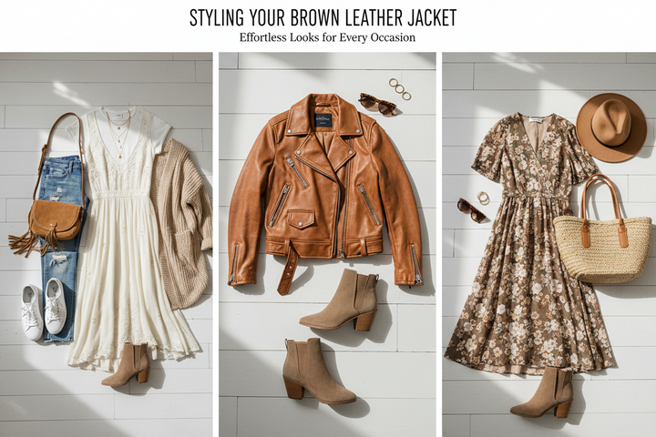 How to Style a Brown Leather Jacket: Timeless Outfit Ideas for Women