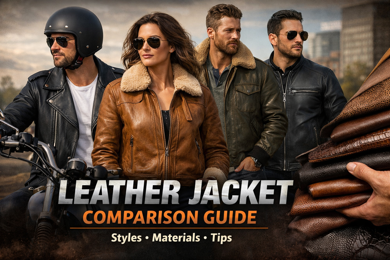 Leather Jacket Comparison Guide: Styles, Leather Types, Materials ...