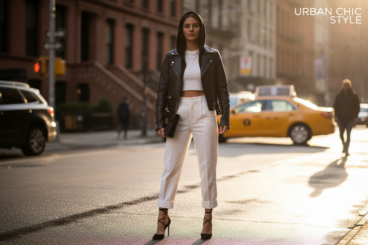What to Wear with a Hooded Leather Jacket: Outfit Ideas for Women
