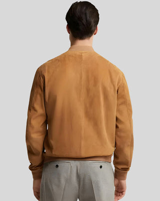 Men's Axton Tan Suede Leather Jacket – view 3