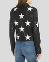 Midnight Allure Leather Star-Embellished Jacket 2