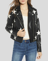 Midnight Allure Leather Star-Embellished Jacket 1