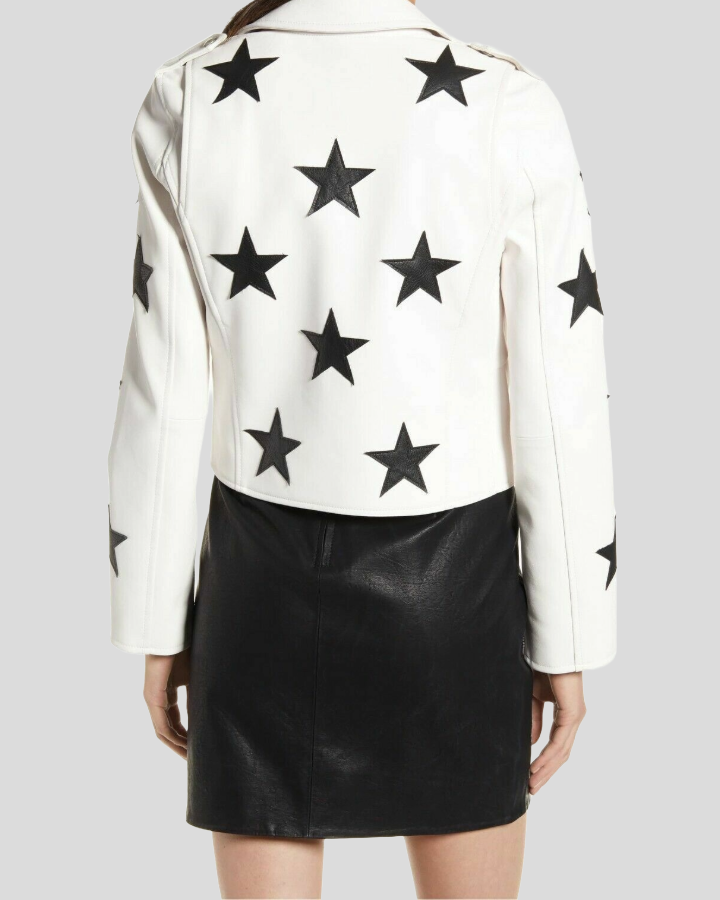 Eva Black Studded Leather Jacket