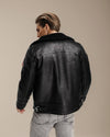 Zayn Sherling Biker Leather Jacket 2