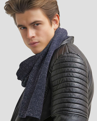 Men's Robt Black Quilted Leather Jacket – view 3