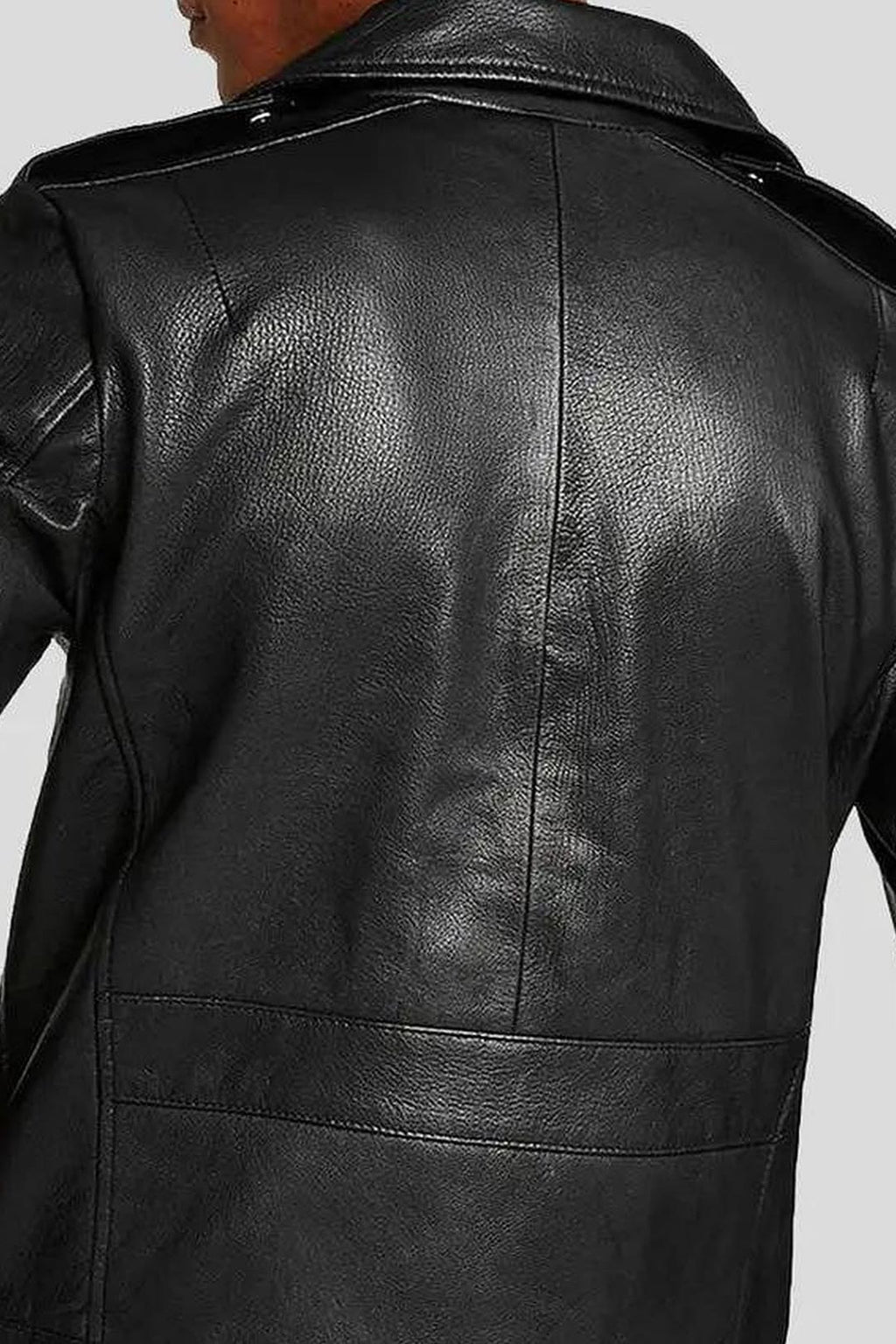 Men's Anson Black Asymmetric Moto Leather Jacket – lookbook video