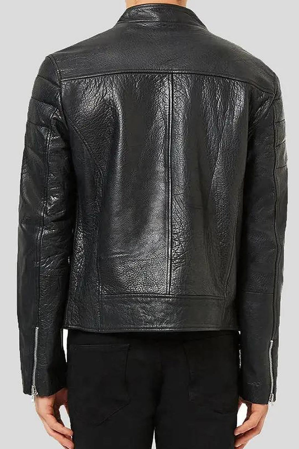 Men's Barret Black Motorcycle Leather Jacket – lookbook video
