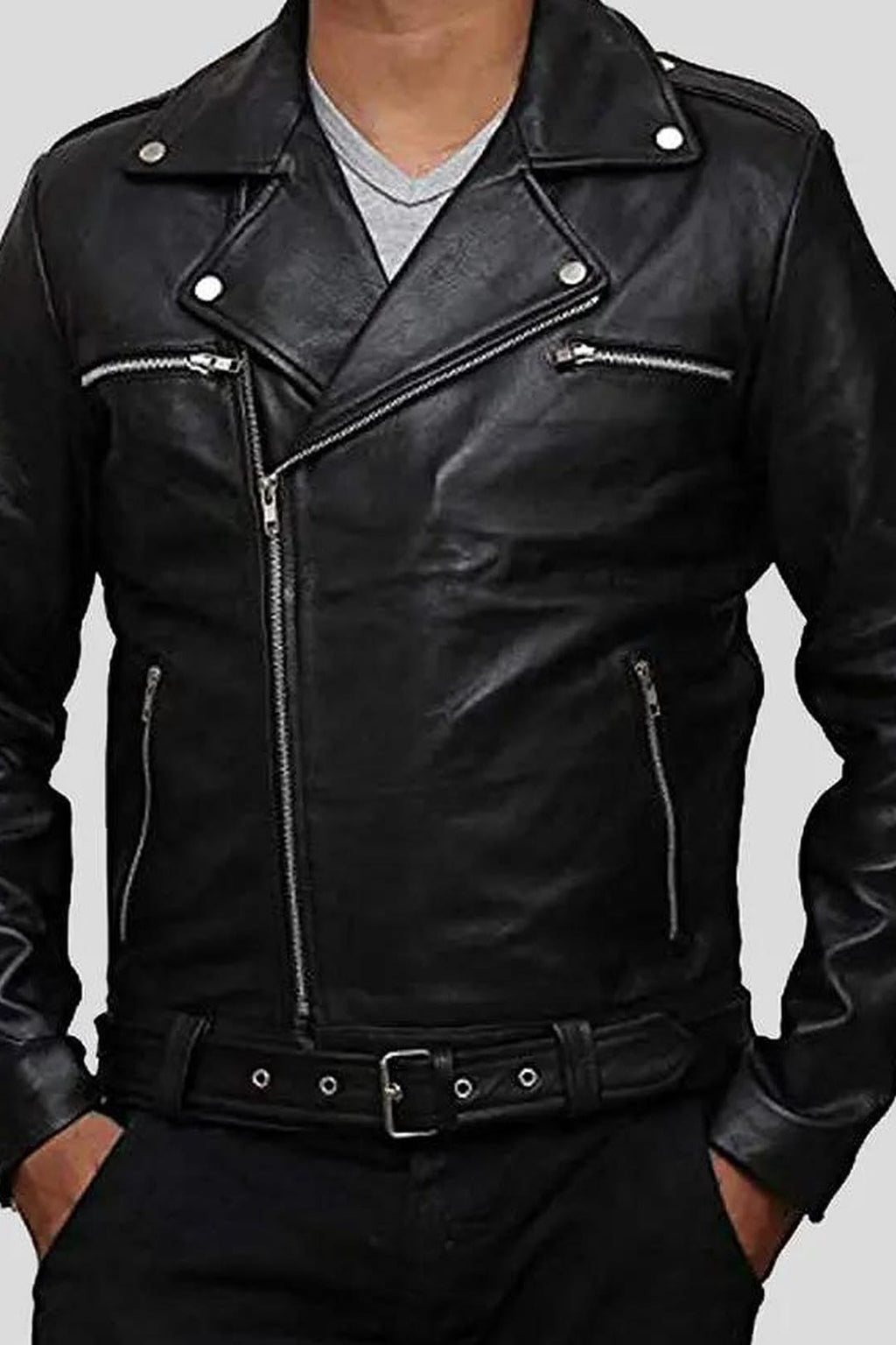 Men's Eden Black Moto Leather Jacket – lookbook video