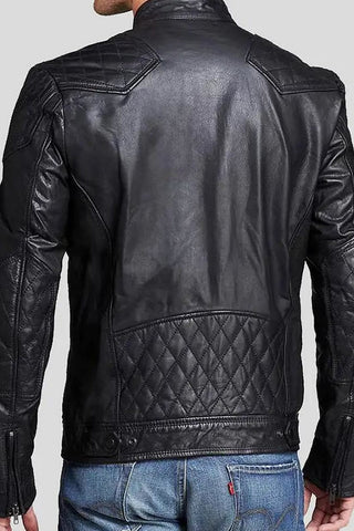 Men's Frits Black Quilted Leather Jacket – lookbook video