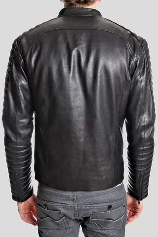 Men's Iwan Black Quilted Leather Jacket – lookbook video