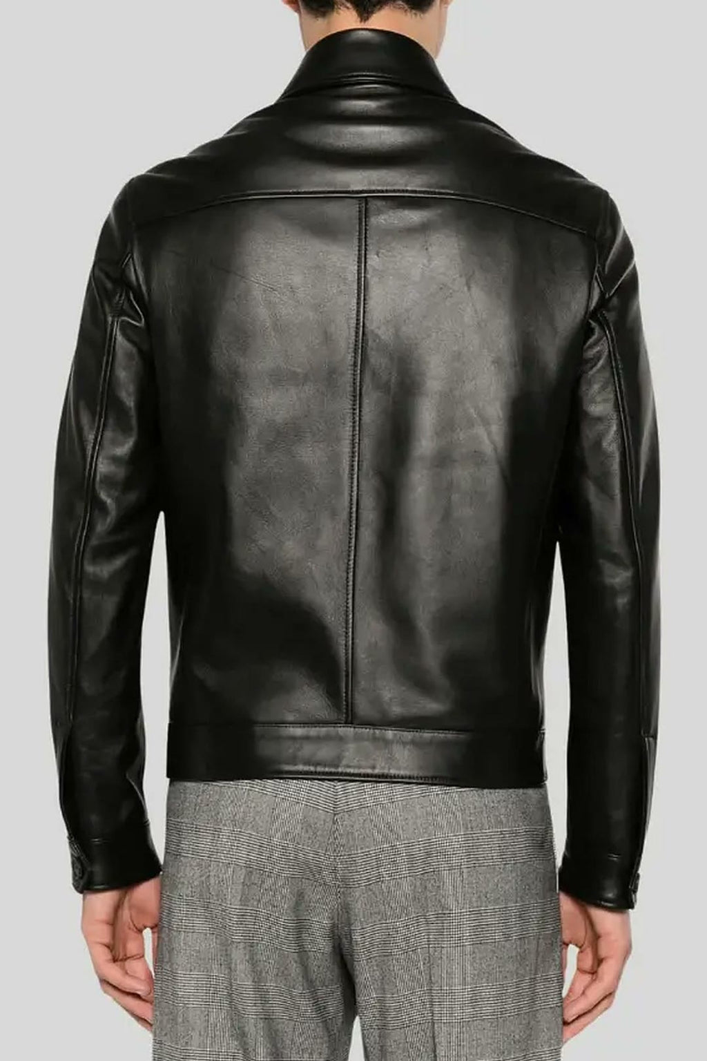 Women's Jackson Black Slim Fit Racer Leather Jacket – lookbook video