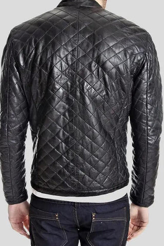 Men's Kyler Black Quilted Leather Jacket – lookbook video