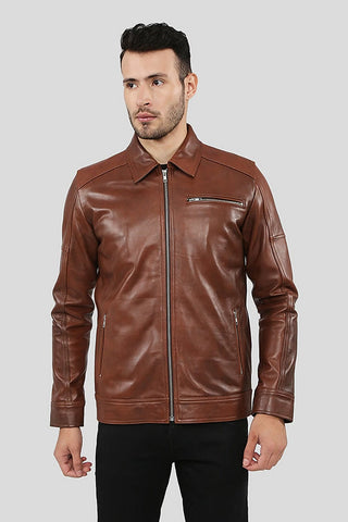 Men's Leroy Brown Racer Leather Jacket – lookbook video