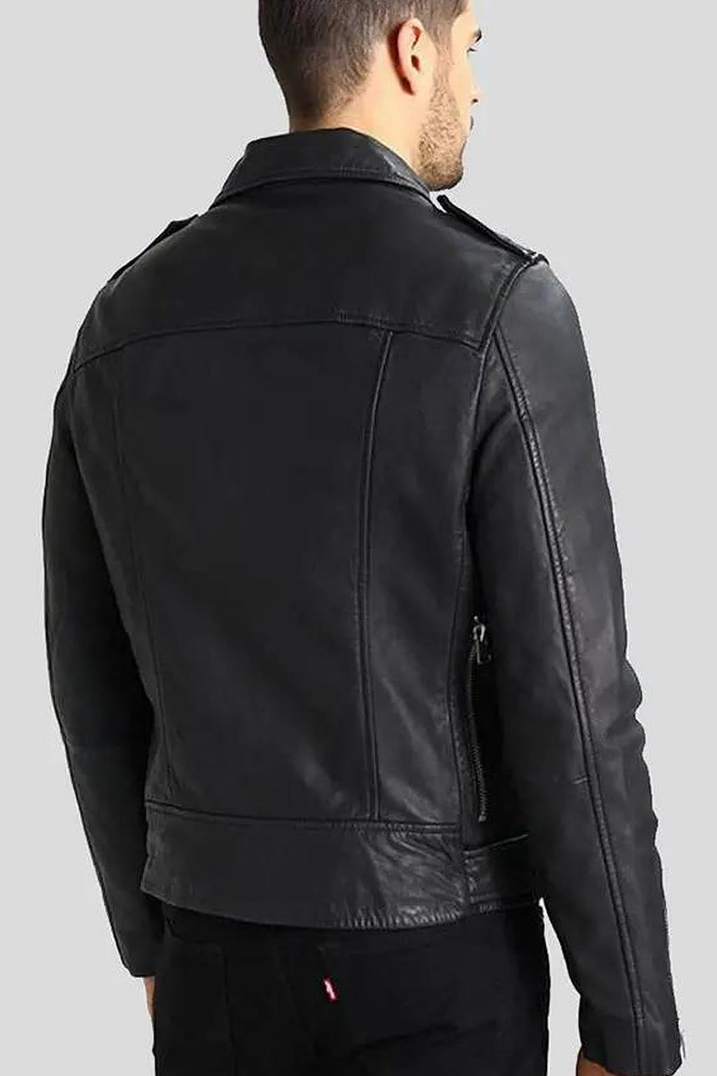 Men's Lupe Black Removable Hooded Leather Jacket – lookbook video