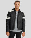 Cody Black Biker Leather Jacket