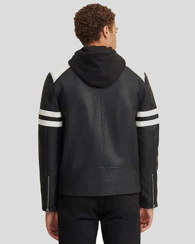 Cody Black Biker Leather Jacket