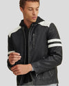 Cody Black Biker Leather Jacket 3