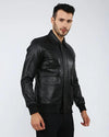 Wilt Black Bomber Leather Jacket