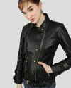 Willow Black Biker Leather Jacket