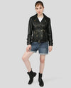 Willow Black Biker Leather Jacket