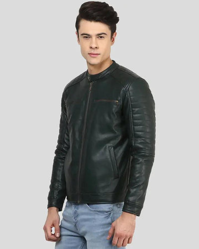 Jacob Black Biker Leather Jacket 2