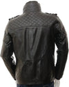 Ronn Black Quilted Leather Jacket