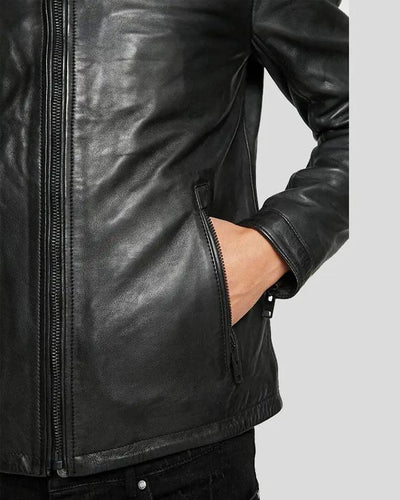 Gary Black Motorcycle Leather Jacket
