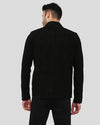 Orme Black Suede Racer Leather Jacket