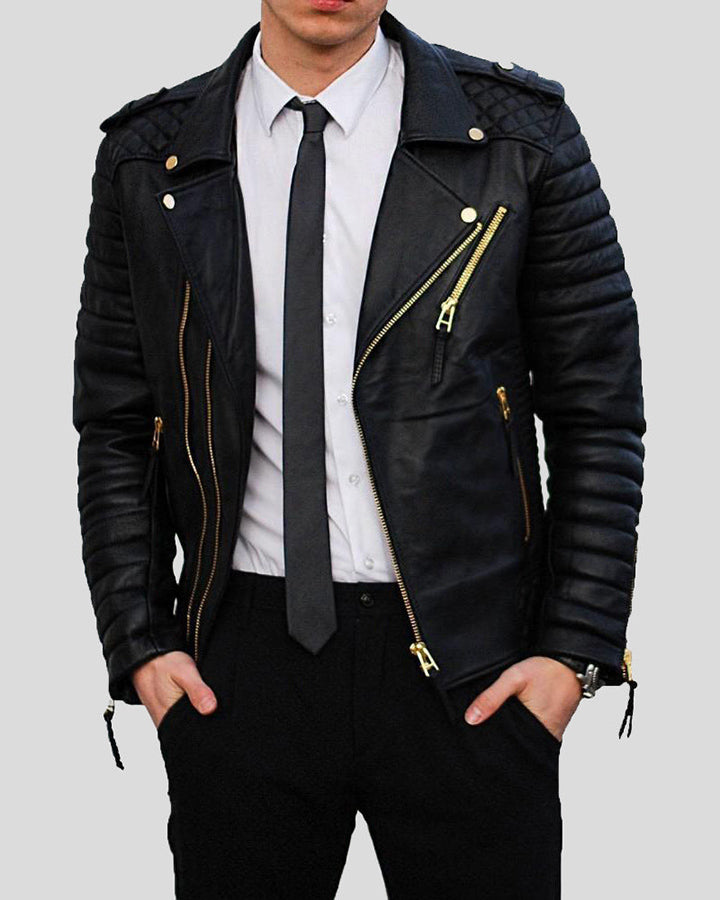 Men's Quilted Leather Jackets - Buy Quilted Leather Jackets for
