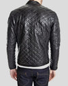 Kyler Black Quilted Leather Jacket