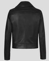 Yareli Black Biker Leather Jacket